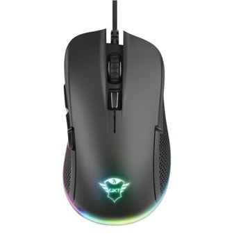 Мишка Trust 922 Ybar, оптична (7200 dpi), 6 бутона, програмируеми бутони, памет, подсветка, USB | JAR Computers TRUST GXT 922 Ybar RGB Gaming Mouse