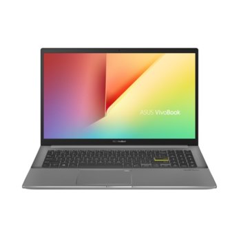 Лаптоп Asus VivoBook S15 S533JQ-WB713T (90NB0SN3-M01320)(сив), четириядрен Ice Lake Intel Core i7-1065G7 1.3/3.9 GHz, 15.6" (39.62 cm) Full HD IPS Anti-Glare Display & GF MX350 2GB, (HDMI), 8GB DDR4, 512GB SSD, 1x USB3.1 Type C, No OS | JAR Computers Asus VivoBook S15 S533JQ-WB713T