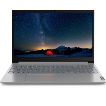 Лаптоп Lenovo ThinkBook 15 (сив), четириядрен Tiger Lake Intel Core i5-1135G7 2.4/4.2 GHz, 15.6" (39.62 cm) Full HD IPS Anti-Glare Display (HDMI), 8GB DDR4, 2x 256GB SSD, 1x Thunderbolt 4, No OS image