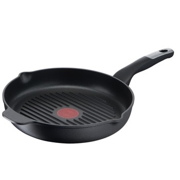Грил тиган Tefal E2294074, 26 cm диаметър, незалепващо покритие, температурен индикатор Thermo-Spot, черен | JAR Computers Tefal E2294074