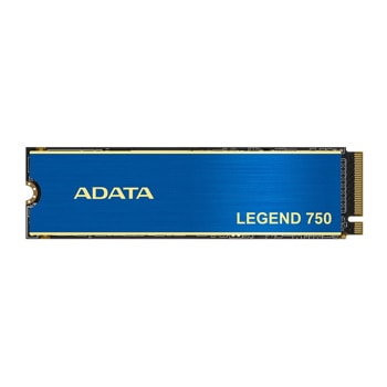 Памет SSD 500GB A-Data LEGEND 750 (ALEG-750-500GCS), NVMe, M.2 (2280), скорост на четене 3500 Mb/s, скорост на запис 3000 Мb/s | JAR Computers Adata 500GB LEGEND 750 ALEG-750-500GCS