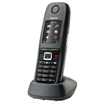 Безжичен телефон Gigaset R650H PRO, 1.8" (4.6cm) TFT цветен дисплей, заключване на клавиатурата, вибрация, функция "свободни ръце", черен image