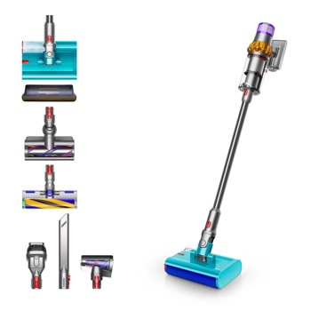 Прахосмукачка Dyson V15s Detect Submarine (448798-01), вертикална, безжична, 770ml капацитет на контейнера, Root Cyclone технология, сива | JAR Computers Прахосмукачка Dyson V15s Detect Submarine 448798-0