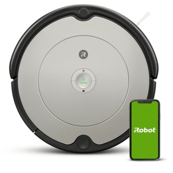 Прахосмукачка IRobot ROOMBA 698, без торба, робот, безжична, 33W, почиства площ до 100 кв.м с едно зареждане, сив | JAR Computers IRobot ROOMBA 698