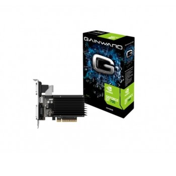 Видео карта Nvidia GF GT 730, 2GB, Gainward SilentFX, PCI-E 2.0, DDR3, 64 bit, HDMI, DVI, D-Sub | JAR Computers Gainward GeForce GT 730 2048MB SilentFX