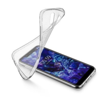 Калъф за Nokia 5.1 Plus, Cellular Line Soft, силикон, прозрачен | JAR Computers Cellular Line Soft for Nokia 5.1 Plus