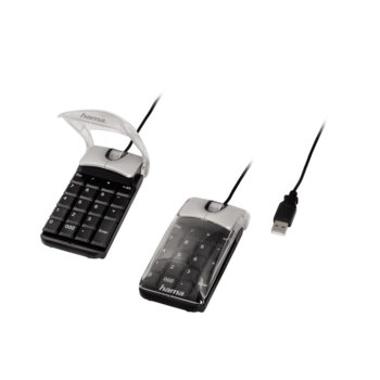 Keypad & Mouse (2in1) за Notebook, HAMA 52222, USB