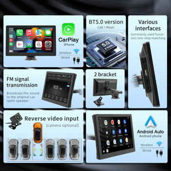 Преносим дисплей за автомобил X5308 13316 | JAR Computers Преносим дисплей за автомобил X5308 13316