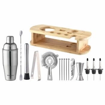 Комплект за коктейли Klausberg KB 7582, 17 части, 720 ml, неръждаема стомана, инокс | JAR Computers комплект за коктейли klausberg kb 7582