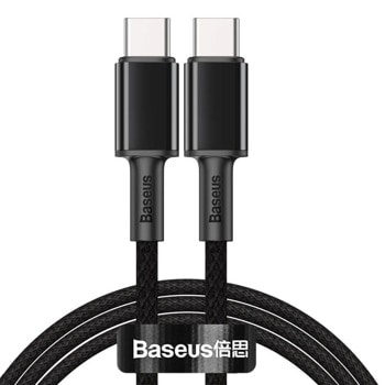 Кабел Baseus High Density 100W (CATGD-A01), от USB C(м) към USB C(м), 2m, черен image