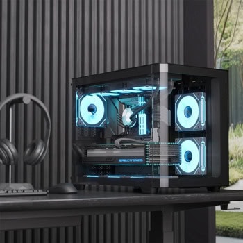 кутия aerocool p300c-g-bk-v1 черна