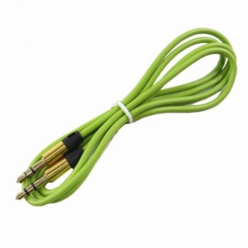 Кабел Royal CABLE-404/1 Green, от 1x AUX(м) към 1x AUX(м), 1m, зелен, позлатени конектори | JAR Computers Royal CABLE-404/1 Green 21012000