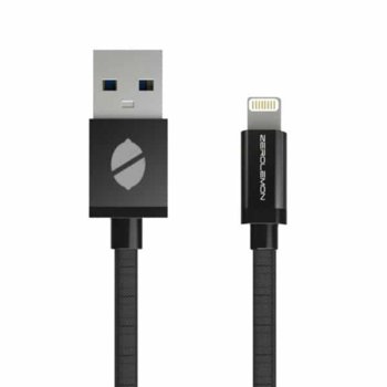 Кабел ZeroLemon USB A(м) към USB Lightning, 3m, черен | JAR Computers ZeroLemon USB A(м) to USB Lightning 3m Y295