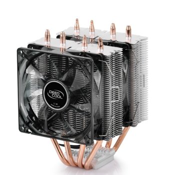 Охлаждане за процесор DeepCool FROSTWIN LED, съвместимост със Intel LGA2011-v3/LGA2011/LGA1366/LGA115X & AMD AM4/AM3+/AM3/AM2+/AM2/FM2+/FM2/FM1/APU A12/A10/A8/A6/A4 | JAR Computers DeepCool FROSTWIN LED