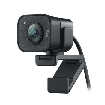 Уеб камера Logitech StreamCam, Full HD (1080p@60fps), 3.7 mm обектив, микрофон, за стрийминг, Autofocus, USB 3.1 Gen 1 Type-C, черна | JAR Computers Logitech StreamCam Graphite