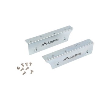 Преходник (mounting bracket) Lanberg IF-SATA-10, от 3,5" SSD/HDD към 2.5" SSD/HDD, сив | JAR Computers Lanberg metal mounting frame for 2.5 to 3.5