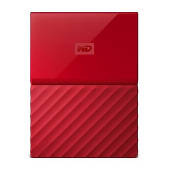 Твърд диск 1TB Western Digital My Passport (червен), външен, 2.5" (6.35cm), USB 3.0 | JAR Computers Western Digital My Passport 1TB Red