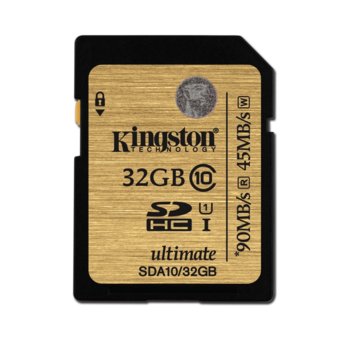 Kingston 32GB SDHC-I Class10 UHS-I SDA10/32GB