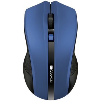 Мишка Canyon CNE-CMSW05BL, оптична (1600 dpi), безжична, USB, синя | JAR Computers Canyon CNE-CMSW05BL