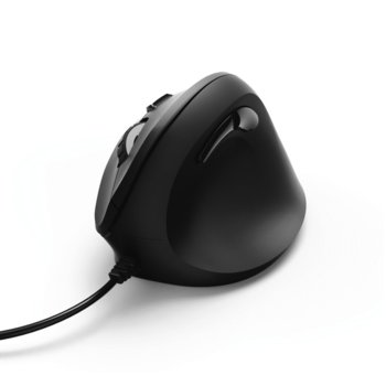 Мишка Hama EMC-500 182698, вертикална, оптична(1800 dpi), 6x бутона, USB, гейминг, черна image