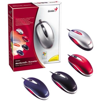 Genius NetScroll+ Traveler Red Optical PS/2