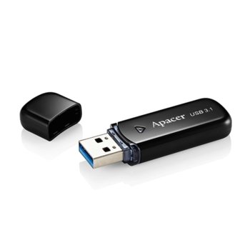 Памет 32GB USB Flash Drive, Apacer AH355, USB 3.1, черна | JAR Computers Apacer 32GB AH355 Black - USB 3.1 Flash Drive