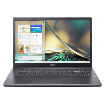 Лаптоп Acer Aspire 5 A515-57G-713D (NX.K2FEX.003)(сив), десетядрен Intel Core i7-1255U 1.7/4.7GHz, 15.6" (39.62 cm) Full HD IPS Anti-Glare Display & GF MX550 2GB, (HDMI), 8GB DDR4, 1TB SSD NVMe, 1x Thunderbolt 4, No OS, 1.90kg | JAR Computers Acer Aspire 5 A515-57G-713D NX.K2FEX.003