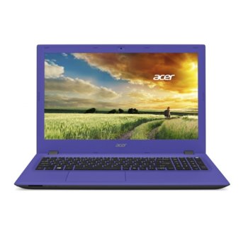 Лаптоп 15.6" (39.62 cm) Acer Aspire E5-573 (NX.MW3EX.014)(лилав), дву-ядрен Intel Pentium 3825U 1.9GHz, HD LED display (HDMI), 4GB, 1TB HDD, 2x USB3.0, Linux, 2.4kg | JAR Computers 15.6 Acer Aspire E5-573 NX.MW3EX.014