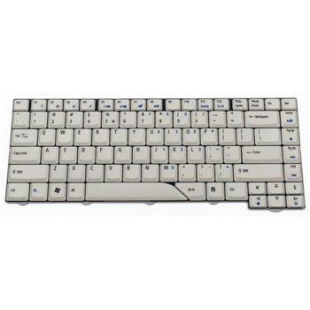 Клавиатура за лаптоп Acer, съвместима със серия Aspire 4430 4710 4720 4730, сива, US/UK, с кирилица image