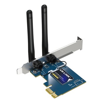 Мрежови адаптер LB-LINK BL-P650H, 650 Mbps, 2.4/5Ghz, PCIe, 2 външни антени | JAR Computers LB-LINK BL-P650H 19048