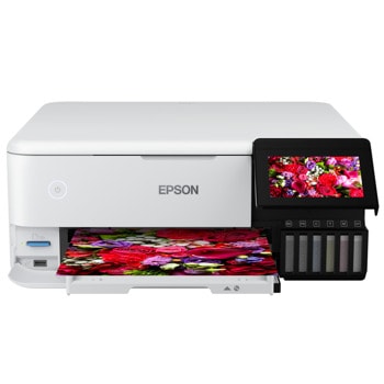 Мастиленоструен принтер Epson EcoTank L8160, цветен, 5760 x 1440 dpi, 16 стр/мин, USB, Wi-Fi, LAN, A4 image
