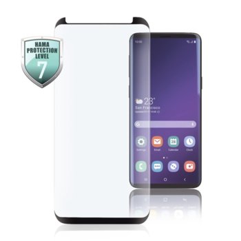 Протектор за екран Hama Full Screen, за Samsung Galaxy S10+, черна рамка | JAR Computers Hama Full Screen за Samsung Galaxy S10+ черен