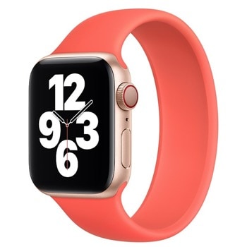 Каишка Sdesign Silicone SoloLoop Band (SDLOOP-CR-40), силиконова, за смарт часовник Apple Watch 38/40mm, светлочервена | JAR Computers Sdesign Silicone SoloLoop Band SDLOOP-CR-40