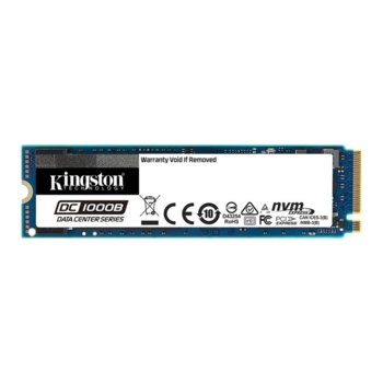 Памет SSD 480GB, Kingston DC1000B, NVMe, M.2 (2280), скорост на четене 3200 MB/s, скорост на запис 565 MB/s | JAR Computers Kingston DC1000B 480GB