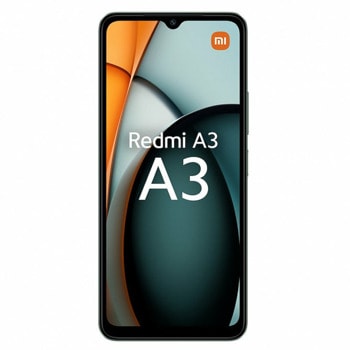 Смартфон Xiaomi Redmi A3 (зелен)(Разопакован продукт), поддържа 2 SIM карти, 6.71" (17.04cm) IPS LCD, осемядрен Mediatek Helio G36 2.2GHz, 4GB RAM, 128GB Flash памет (+microSD слот), 8 + 5 Мpix камери, Android, 193g | JAR Computers Xiaomi Redmi A3 4/128GB Forest Green Разопакован