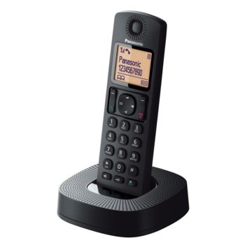 Безжичен телефон Panasonic KX-TGC310FXB, 1.6"(4,06cm) черно-бял дисплей, черен image