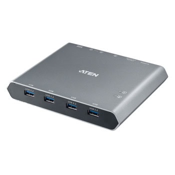 KVM суич ATEN US3311, от 4x USB A(ж) към 3x USB C(ж), 1x DisplayPort(ж), 8K 7680x4320@144Hz, сив | JAR Computers ATEN US3311