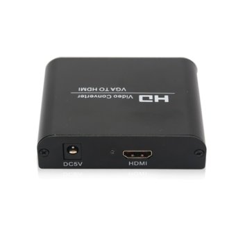 Конвертор VGA(ж), 2x RCA Chinch(ж) към HDMI(ж)
