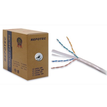 Кабел Repotec RP-CAT6R0, UTP, Cat6, UL Certified, 305m | JAR Computers Repotec 305M UTP CAT6 UL CERTIFIED RP-CAT6R0