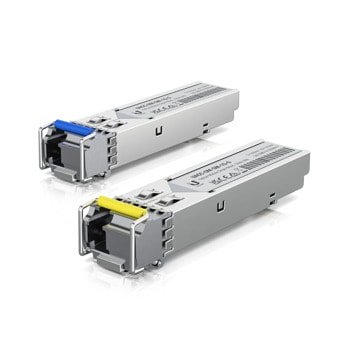 SFP модули Ubiquiti UACCOMSM-1G-S-20, 1x 1000Base-LX, 3 km, single mode, 20 броя - 10 чифта | JAR Computers Ubiquiti UACCOMSM-1G-S-20