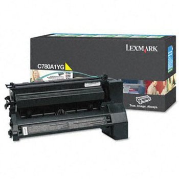 КАСЕТА ЗА LEXMARK C 780/782/X782 - Yellow - Return program cartridge - P№ C780A1YG - заб.: 6000k | JAR Computers КАСЕТА ЗА LEXMARK C 780/782/X782 - Yellow