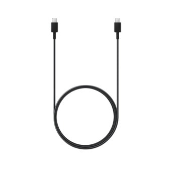 Кабел Samsung EP-DX310JBEGEU, от USB-C(м) към USB-C(м), 1.8m, 3A, черен | JAR Computers Samsung Cable USB-C to USB-C 1.8m (3A) Black
