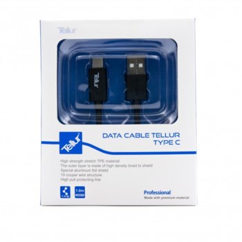 Tellur USB A(м) към USB C(м) 1m TLL155061