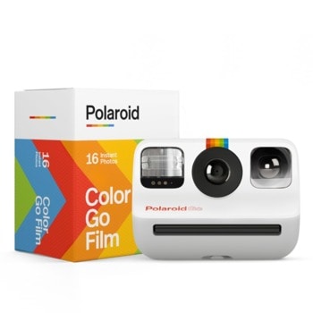 Фотоапарат Polaroid Go Everything Box (бял), 16 броя филм, моментални снимки, светкавица, 750mAh батерия, USB image