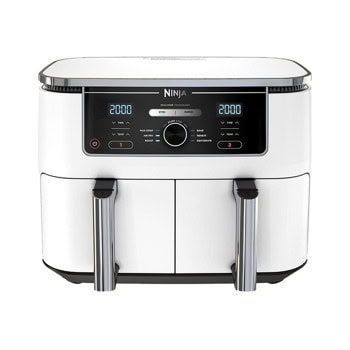 Фритюрник с горещ въздух Ninja Foodi MAX Dual Zone, 9.5 л. вместимост, 6 програми, таймер, 2470W | JAR Computers Ninja Foodi MAX Dual Zone White AF400EUWH