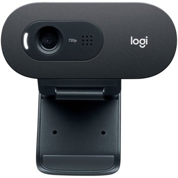 Уеб камера Logitech C505 (960-001364), микрофон, HD(30FPS), USB, черна image