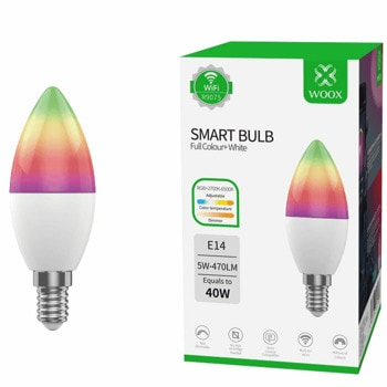 Woox Smart WiFi E14 LED Bulb RGB+CCT R9075