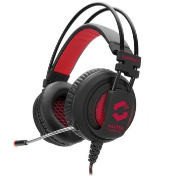 Слушалки Speedlink Maxter 7.1, микрофон, осветени слушалки и микрофон, гейминг, USB, черни | JAR Computers Speedlink Maxter 7.1