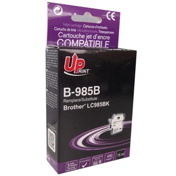 Касета за Brother DCP J125/J140/J315W/J515W; MFC J220/J265W/J410/J415W - Black - LC985 - Uprint - неоригинален - Заб.: 430 копия | JAR Computers UPRINT LC985 Black
