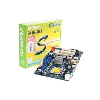 Дънна платка ASRock G41M-GS3, G41, S775, DDR3, VGA+PCI-E, SB5.1, Lan1000, SATA, mATX | JAR Computers ASRock G41M-GS3